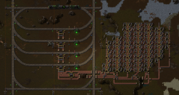 LTN based ore loading station with priority loading