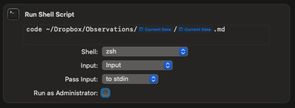 The script used to build the path in the Mac version