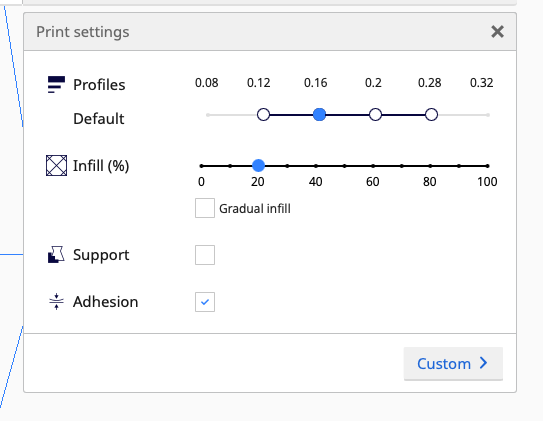 Cura settings for lettering