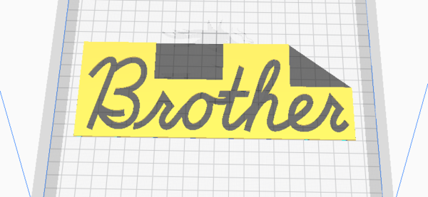 Lettering imported into Cura