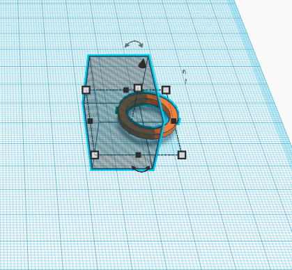 Circle with a hole plus a hole that’s a rectangle