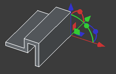 The part extruded in FreeCAD