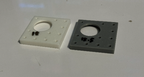 Picture showing prototypes for testing tolerance